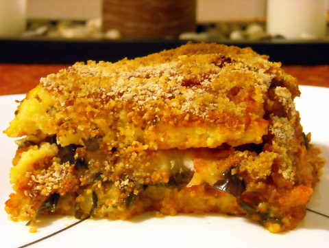 Polenta eggplant lasagna | Blooming Vegan