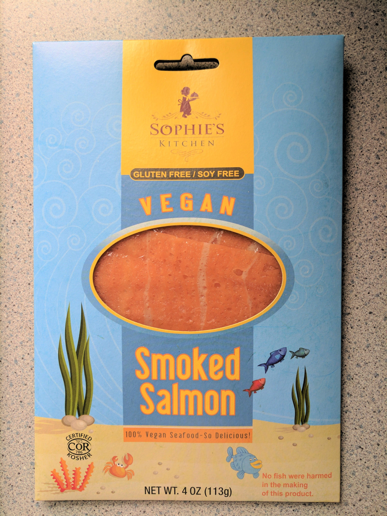 Review Sophie S Kitchen Vegan Smoked Salmon Blooming Vegan   Sophies Salmon 