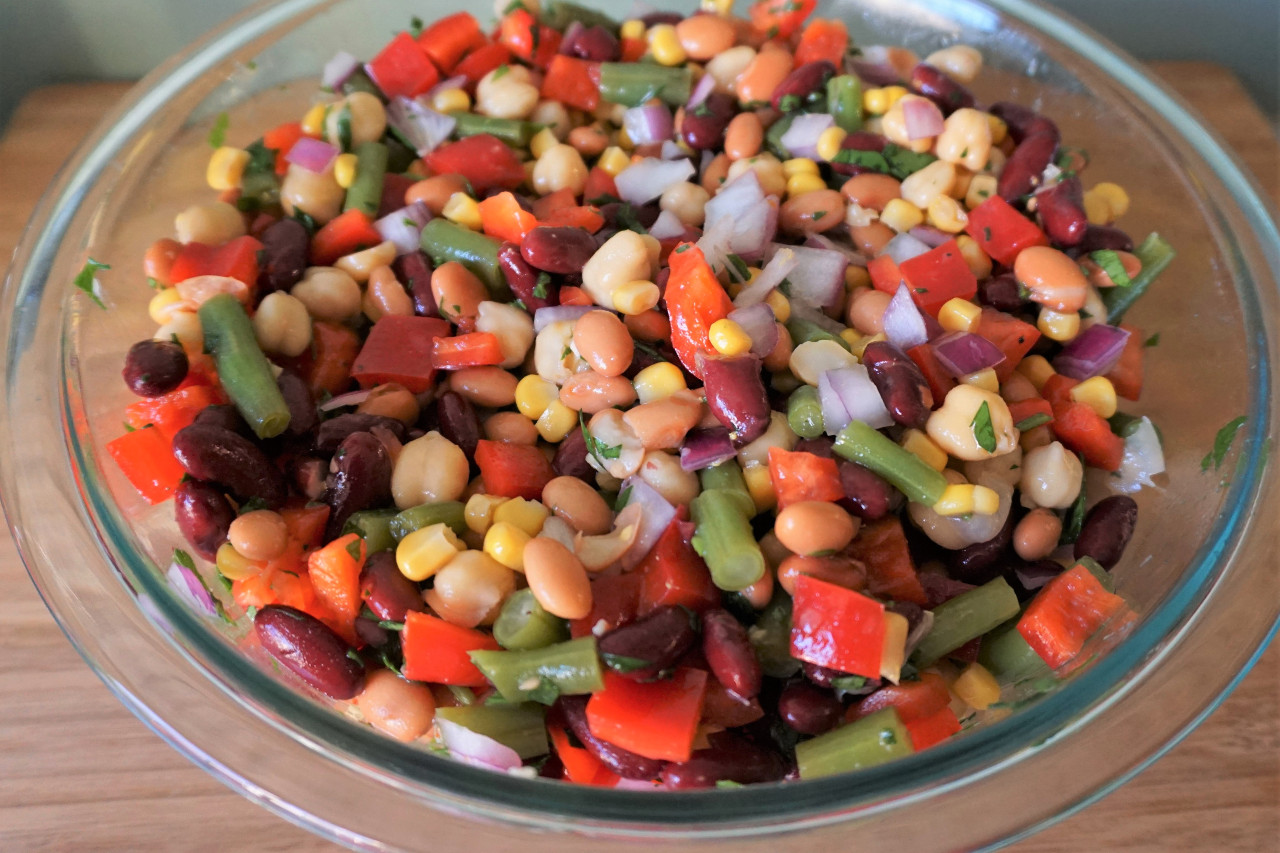 Four Bean Salad Blooming Vegan   Bean Salad 20 