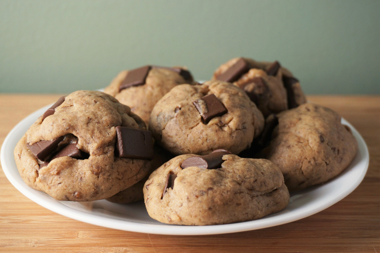 Vegan Chocolate Chunk Cookies | Blooming Vegan