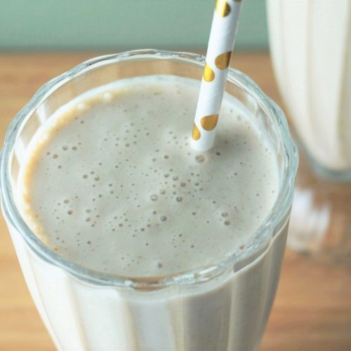 Vanilla Peanut Butter Smoothie | Blooming Vegan